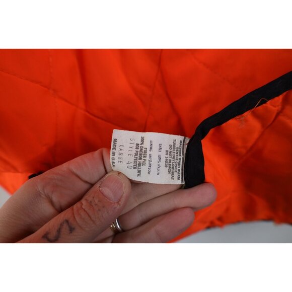 Vtg 70s Streetwear Mens Large Distressed Reversible Camouflage Vest Jacket USA - Picture 16 of 16